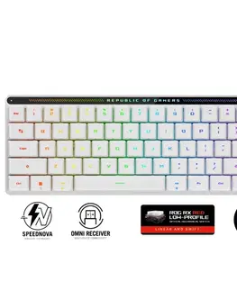 Klávesnice Asus ROG FALCHION RX Low profile (ROG RX RED) – US 90MP03EC-BKUA10