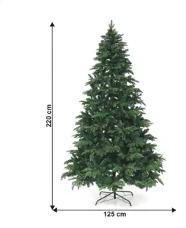 Vianočné stromčeky 3D vianočný stromček, zelená, 220cm, CHRISTMAS TYP 3