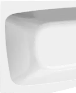 Vane AQUALINE - BEROUNKA Rohová vaňa 160x90x42 cm, ľavá ,biela A1690