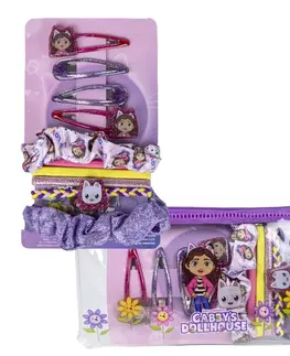Hračky bábiky CERDÁ - Set doplnkov do vlasov Gabby´s Dollhouse 10ks