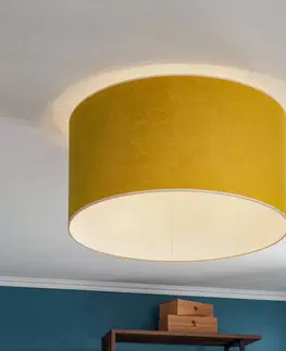 Stropné svietidlá Duolla Stropné svietidlo Pastell Roller Ø 60 cm žltá