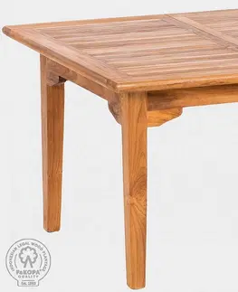 Stolčeky DEOKORK Záhradný stôl obdĺžnikový ELEGANTE (rôzne dĺžky) 200/300x120 cm