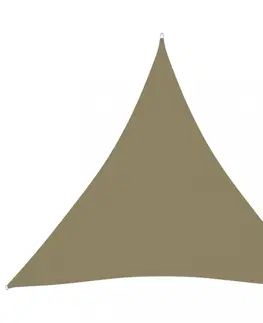Stínící textilie Tieniaca plachta trojuholníková 5 x 5 x 5 m oxfordská látka Dekorhome Oranžová