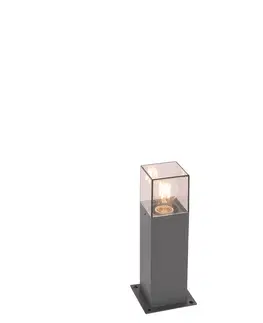 Vonkajsie osvetlenie Vonkajšie svietidlo 30 cm antracitové s hrotom zeme a káblovým plášťom - Dánsko