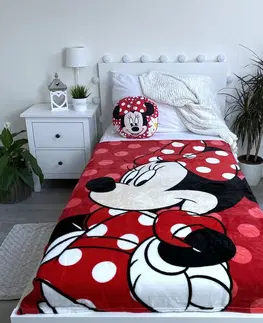 Detské deky Jerry Fabrics Detská Deka Minnie Red, 100 x 150 cm