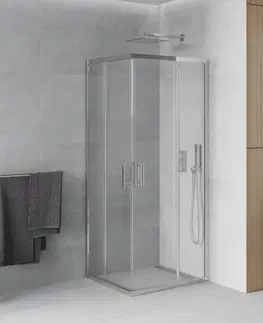 Sprchovacie kúty MEXEN - Rio sprchovací kút štvorcový 90x90 cm, transparent, chróm 860-090-090-01-00