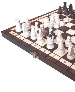 Šachové hry F.P.H.U. "MADOŃ", Poľsko Šachy drevené + Dáma stredné