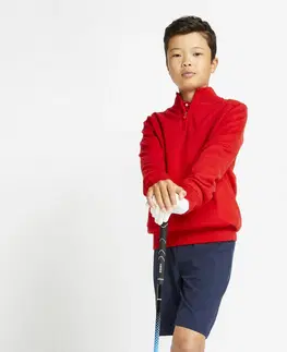 mikiny Detský golfový pulóver do vetra červený