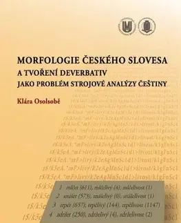 Pre vysoké školy Morfologie českého slovesa a tvoření deverbativ jako problém strojové analýzy češtiny - Klára Osolsobě