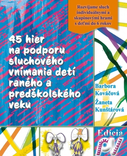 Výchova, cvičenie a hry s deťmi 45 hier na podporu sluchového vnímania detí raného a predškolského veku, 2.vydanie - Žaneta Kunštárová,Barbora Kováčová