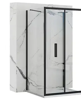 Sprchové dvere REA/S - Sprchový Rapid Fold Dvere: 100 x Sprchová zástena: 80 KPL-09916