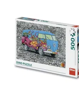 500 dielikov Dino Toys Puzzle Hippies VW 500 Dino