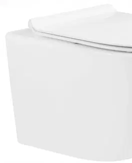 Záchody MEXEN/S - Lena Závesná WC misa vrátane sedátka s slow-slim, duroplast, biela 30220100