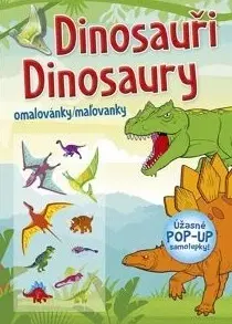 Nalepovačky, vystrihovačky, skladačky Omalovánky / Maľovanky: Dinosauři / Dinosaury