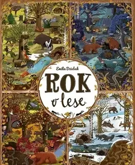 Leporelá, krabičky, puzzle knihy Rok v lese - Emilia Dziubaková