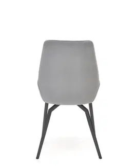 Jedálenské stoličky HALMAR K479 jedálenská stolička sivá / čierna