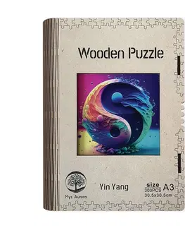Limitovaná edícia Trigo Drevené puzzle Yin Yang A3