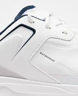 tenis Pánska golfová vodoodolná obuv MW 500 bielo-sivá