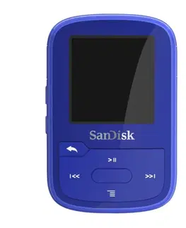 CD prehrávače Prehrávač SanDisk MP3 Clip Sport Plus 32 GB, modrý, použitý, záruka 12 mesiacov