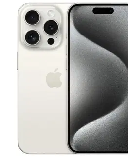 Mobilné telefóny Apple iPhone 15 Pro 128 GB Titánová biela MTUW3SXA