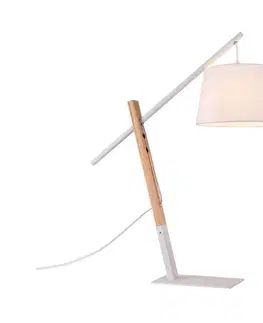 Lampy    108033 - Stolná lampa CALI 1xE27/11W/230V biela 