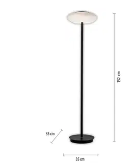 SmartHome stojacie lampy Q-Smart-Home Paul Neuhaus Q-ETIENNE stojaca LED lampa, čierna