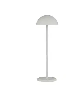 Vonkajšie dekoratívne svietidlá Searchlight Mobilná stolová LED lampa Mushroom, USB nabíjačka