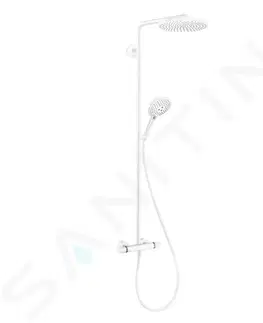 Kúpeľňové batérie HANSGROHE HANSGROHE - Raindance Select S Sprchový set Showerpipe s termostatom, 1 jet, matná biela 27633700