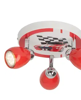 Stropné svietidlá Brilliant Stropné LED svietidlo Racing, tri svetlá
