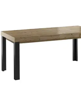 Jedálenské stoly Rozkladací stôl St-20 180/380x100cm dub uzlovitý