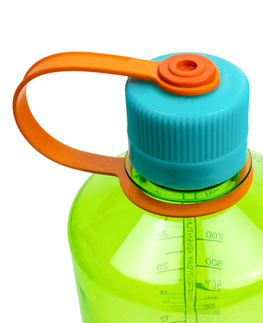 Fľaše na pitie Outdoorová fľaša NALGENE Narrow Mouth Sustain 1l Clear w/Green Cap