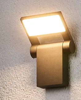 Vonkajšie nástenné svietidlá Lucande Vonkajšie nástenné LED svietidlo Marius
