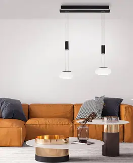 SmartHome lustre Q-Smart-Home Paul Neuhaus Q-ETIENNE LED svetlo, 2-pl., čierna