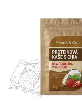 Kaše, müsli a cereálie Protein&co. Proteínová kaša s chia 80 g PRÍCHUŤ: Čokoláda s vlašským orechom