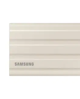 Pevné disky externé Samsung SSD T7 Shield, 1TB, USB 3.2, beige MU-PE1T0KEU