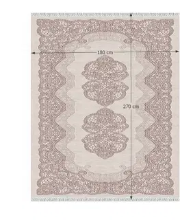 Koberce a koberčeky KONDELA Larimer koberec 180x270 cm krémová