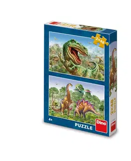 Do 49 dielikov Dino Toys Puzzle Súboj dinosaurov 2x48 Dino