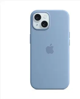 Puzdrá na mobilné telefóny Silikónový zadný kryt pre Apple iPhone 15 Plus s MagSafe, cyprusovo zelená MT183ZM/A