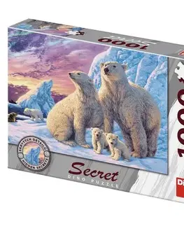 1000 dielikov Dino Toys Puzzle Ľadové medvede 1000 secret collection Dino