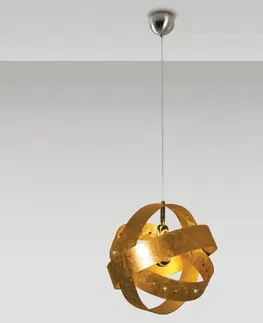Závesné svietidlá Knikerboker Knikerboker Ecliptika pozlátená závesná lampa 40cm