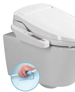 Záchody SAPHO - AVVA závesné WC s elektronickým bidetom BLOOMING EKO PLUS NB-1160D-3