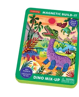 Magnetické hry Mudpuppy Magnetická plechovka Dinosaury Tiger Tribe