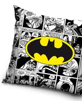 Obliečky Carbotex Obliečka na vankúšik Batman Comic, 40 x 40 cm