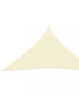 Stínící textilie Tieniaca plachta trojuholníková 3 x 4 x 4 m oxfordská látka Dekorhome Tehlová