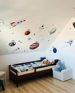 Nálepky na stenu Nálepky na stenu pre deti- Vesmír a planéty