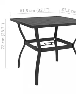 Záhradné stoly Záhradný stôl Dekorhome Antracit