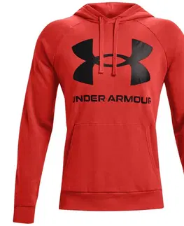 Pánske mikiny Pánska mikina Under Armour Rival Fleece Big Logo HD Graphite Blue - M