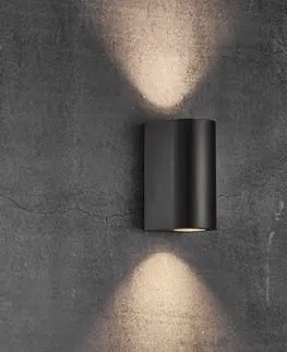 Vonkajšie nástenné svietidlá Nordlux Vonkajšie nástenné svietidlo Canto Maxi 2, čierne