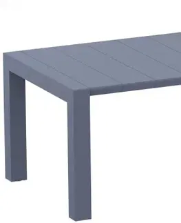 Záhradné stoly Rozkladací záhradný stôl 260+40 cm Sivohnedá taupe