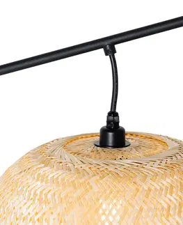 Vonkajsie osvetlenie Orientálna exteriérová stojaca lampa bambus IP44 - Rafael